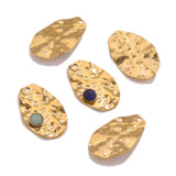 Bohemian Tropical Foliage Stone Charms Pendants DIY Jewelry