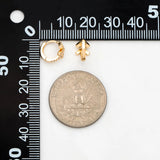 CZ Paved Arrow Hoop Earrings, 10mm, Huggie Earrings