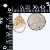 4pcs CZ Paved Teardrop Charms For Earrings (GB-2269)