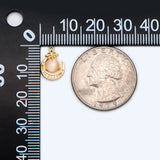 CZ Paved Moon Star Charms Jewelry Making Supplies