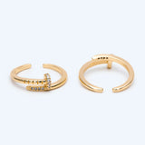 CZ Paved Ring Set, Stacking Rings, Gift for Her
