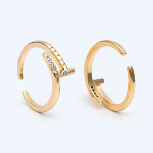 CZ Paved Ring Set, Stacking Rings, Gift for Her