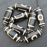 Mixed Dzi Agate Beads 4pcs 38-40mm Various Patterns