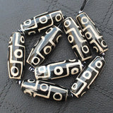 Mixed Dzi Agate Beads 4pcs 38-40mm Various Patterns