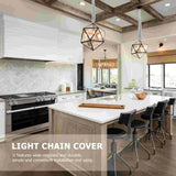 4pcs Chandelier Ceiling Light Chain Covers Dustproof Chain Protector