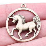 4pcs Unicorn Charms Pendant Antique Bronze Jewelry Findings