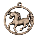 4pcs Unicorn Charms Pendant Antique Bronze Jewelry Findings
