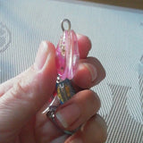 4pcs Heart Dried Flower Sunflower Gypsophila Pendants DIY Silver Making Findings