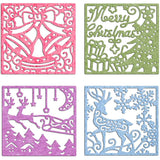 4pcs Christmas Frame Metal Cutting Dies for DIY Scrapbook Greeting Cards Making