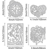 4pcs Clock Gear Metal Cutting Dies for Scrapbooking DIY Card Making