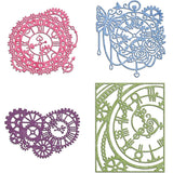 4pcs Clock Gear Metal Cutting Dies for Scrapbooking DIY Card Making
