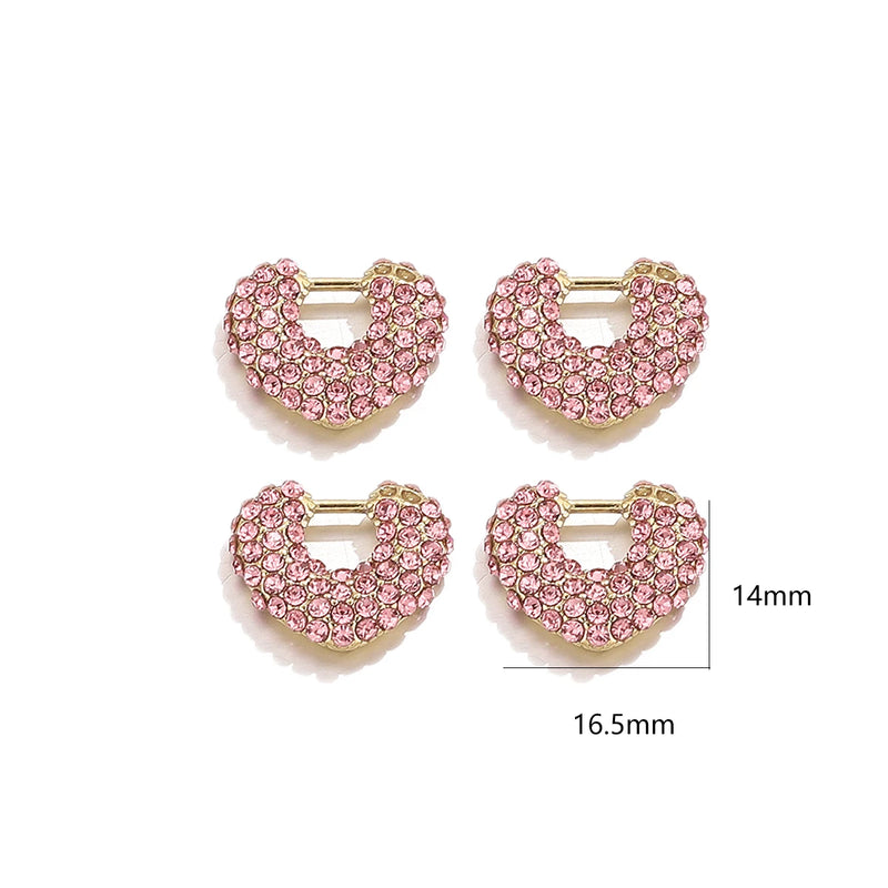4pcs Heart Charms Love Pendant DIY Jewelry Making