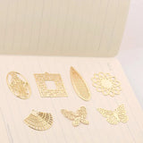 4pcs 18k Copper Plated Earrings Pendant DIY Jewelry Accessories