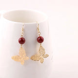 4pcs 18k Copper Plated Earrings Pendant DIY Jewelry Accessories