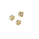 4pcs Hollow Inlaid Pendant DIY Jewelry Necklace Earrings Accessories