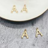 4pcs 18-K Copper-plated Letter Pendant DIY Jewelry Necklace Material