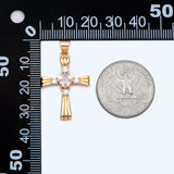 Cubic Cross Pendant, CZ Pendant, Jesus Pendant, Earrings Pendant