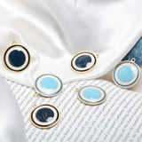 4pcs Multi-Contrast Oil Arkin Metal Pendant for DIY Earrings