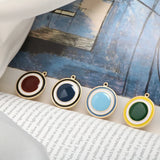 4pcs Multi-Contrast Oil Arkin Metal Pendant for DIY Earrings