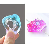 4pcs Crystal Quartz Rock Cluster Geode Druzy Gem Pendant Mold