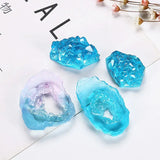 4pcs Crystal Quartz Rock Cluster Geode Druzy Gem Pendant Mold