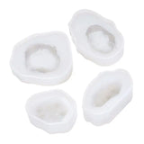 4pcs Crystal Quartz Rock Cluster Geode Druzy Gem Pendant Mold