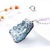4pcs Crystal Quartz Rock Cluster Geode Druzy Gem Pendant Mold