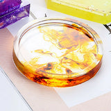 4pcs Silicone Coaster Molds Round Epoxy Casting Resin Cup Pads Flowerpot Base