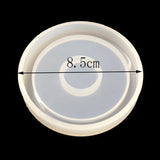 4pcs Silicone Coaster Molds Round Epoxy Casting Resin Cup Pads Flowerpot Base