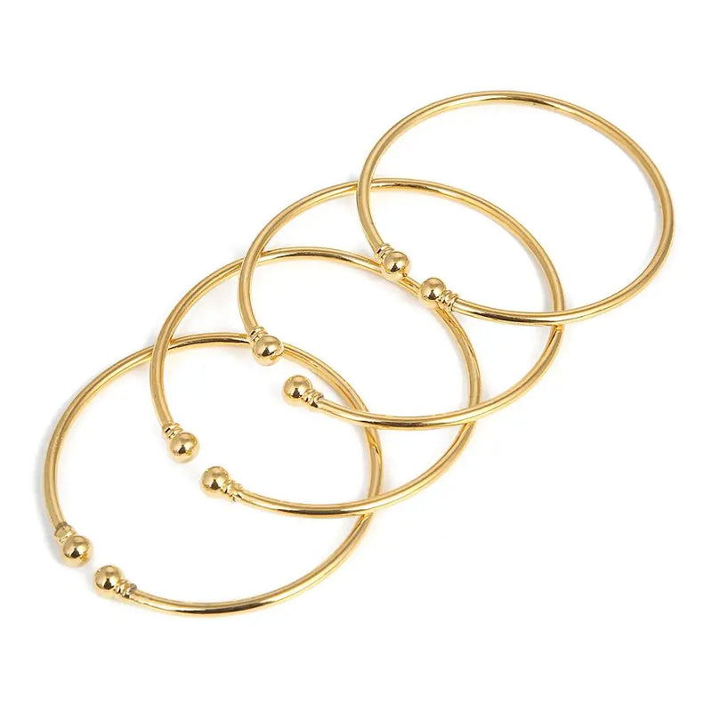 4pcs Dubai Bangles Ethiopian Bangle African Women Jewelry