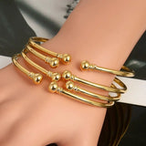 4pcs Dubai Bangles Ethiopian Bangle African Women Jewelry