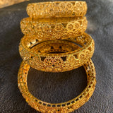 4pcs Dubai Bangles for Women 24k Islam Saudi Indian Bangle Ethiopian Bracelets