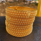 4pcs Dubai Bangles for Women 24k Bangle Ethiopian Bracelets