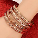 4pcs Dubai Bangle African Charm Bangles Jewelry