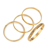 4pcs Dubai Bangles Ethiopian Charm Women Bangles Jewelry