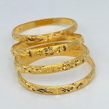 4pcs Dubai Wedding Bridal Bangles 24k Dubai Jewelry Africa Arab Bangles