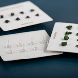 4pcs Ceramic Stud Earrings Anti Allergic Needle Plated Porcelain Gift Set