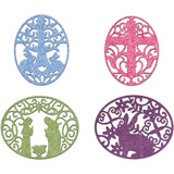 4pcs Easter Theme Metal Cutting Dies for DIY Scrapbooking Card Making