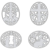 4pcs Easter Theme Metal Cutting Dies for DIY Scrapbooking Card Making