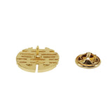 4pcs Enamel Pin Golden Wedding Brooches Backpack Lapel Pins Bag Badge