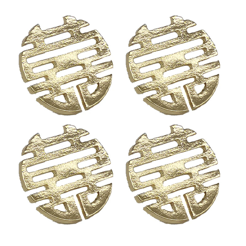 4pcs Enamel Pin Golden Wedding Brooches Backpack Lapel Pins Bag Badge
