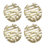 4pcs Enamel Pin Golden Wedding Brooches Backpack Lapel Pins Bag Badge