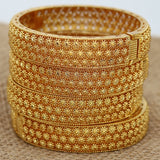 4pcs Ethiopian Africa Bangles Women Bridal Bracelet African Wedding Jewelry