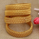 4pcs Ethiopian Africa Bangles Women Bridal Bracelet African Wedding Jewelry