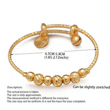 4pcs Ethiopian Arab Bangle for Girls Baby Charm Beads Bracelet Bell/Heart