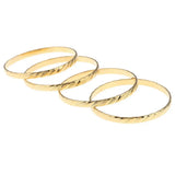 4pcs Ethiopian Bangle Dubai Bride Wedding African Arab Jewelry