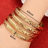 Ethiopian Bangle Women Dubai Bride Wedding African Arab Bracelet Jewelry