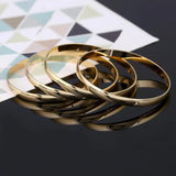 4pcs Ethiopian Plain Bangles Dubai Bangles or African Glossy Jewelry