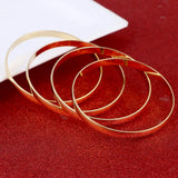 4pcs Ethiopian Plain Bangles Dubai Bangles or African Glossy Jewelry