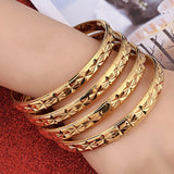 4pcs Ethiopian Jewelry Bangles Dubai Jewelry Bangles for African Bangles